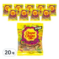 Chupa Chups 加倍佳 酸爬蟲軟糖, 60g, 20個