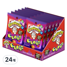 Warheads 方塊酸軟糖, 24個, 45g
