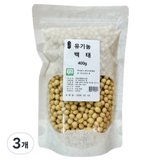 상생촌 유기농 백태, 400g, 3개