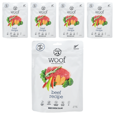 NZ Natural PET FOOD 全齡犬 WOOF狗狗冷凍乾燥生食餐, 牛肉, 50g, 5包