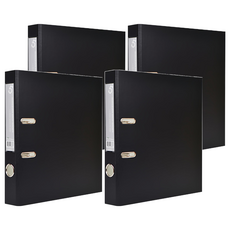 ECO Chungwoon D型3孔活頁夾, 黑色, 4本