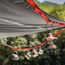 IDOOGEN 露營工具 可調節長款菊花鏈 + 收納袋套組, 黑色(鏈條)