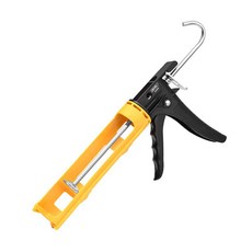 델리 수공구 다용도 알루미늄 실리콘 코팅 건 블랙 옐로우 DL500101, 1개, 단품