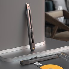 델리 홈시리즈 커터칼 블랙 9mm EHT4009, 1개