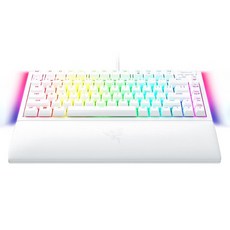 RAZER 雷蛇 BlackWidow V4 75% 有線TKL遊戲鍵盤, 白色, RZ03-0500, 橘軸