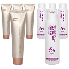 에비뉴쉬에뜨 앱솔루트 컬러링 크림 염색제 120g + 산화제 100ml, 흑색, 4개