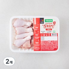 목우촌 무항생제 다리 두배 닭고기 닭볶음탕용 (냉장), 1300g, 2개