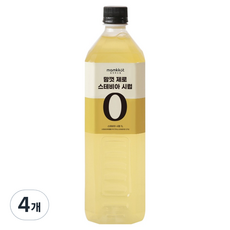 맘껏푸드랩 우리꽃연구소 맘껏 제로슈가시럽 스테비아, 4개, 1L