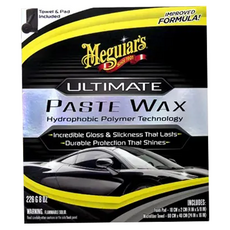 Meguiar's 美光 終極保護蠟 ULTIMATE PASTE WAX 226g 8oz 含毛巾和墊, 1個