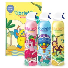 디보트브리엘 버블 클렌저 레드 프린세스 딸기향 300ml + 블루 애드벌룬 풍선껌향 300ml + 옐로우 정글 바나나향 300ml 세트, 1세트