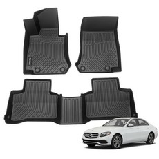 더존 입체 포집 TPE 카매트 풀세트, 벤츠 올뉴E클래스(2017~), 올블랙