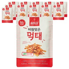 Gutflex 吹風的明太魚乾 青陽火雞口味, 25g, 12個