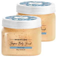 BOUQUET GARNI 身體香氛磨砂膏 潔淨皂香, 2罐, 500g
