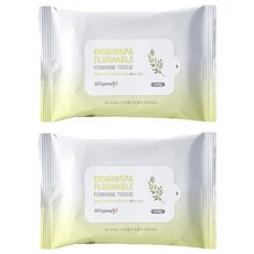 JilGyungYi 質更益 Origin Spa 可沖式女用女性清潔紙巾(10 張), 2個