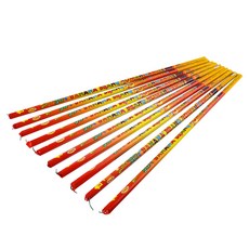 30발 바나나빵 막대 폭죽, 혼합색상, 10개