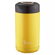 Hi CHEF 掌廚 可樂膳 316不鏽鋼燜燒 附湯匙 CH-T520Y, 黃色, 520ml, 1個