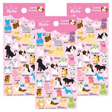 Petit Lovely Animals 貼紙 多色, Animals 多色, 1組