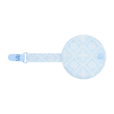 in Blooom 印花樂 奶嘴夾布套組 - 100%棉, 玻璃海棠 薄霧藍, 1組