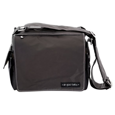 Ah Goo Baby Grab&Go 親子包, 咖啡/白邊, 尼龍材質, 尺寸: 25cm x 12cm x 30cm, 25 x 12 x 30cm, 咖啡色