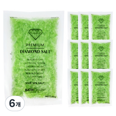 바스참 다이아몬드 솔트 입욕제 티트리, 800g, 6개
