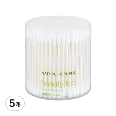 네이처리퍼블릭 뷰티 툴 케이스 면봉, 200개입, 5개
