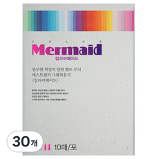 두성 칼라 머메이드지 은회색 A4 178g W19, 30개
