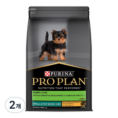 프로플랜 강아지 스몰앤토이 기능성 사료, 퍼피, 2.5kg, 2개