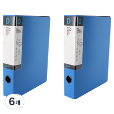 Youngoh 新材質D型環活頁夾 3cm A4, 藍色, 6個