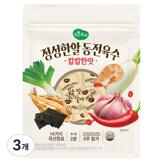 Malgeunmure 誠意一粒 錢幣高湯 辣味, 80g, 3個