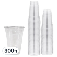 이로울생활 투명 PET 컵 92mm, 300개, 480ml, 1개입