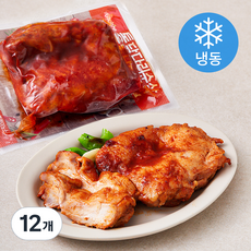 굽네 통닭다리순살 직화오븐구이 매콤갈비맛 (냉동), 130g, 12개
