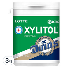 XYLITOL KBO 原味口香糖 NC恐龍隊, 100g, 3個