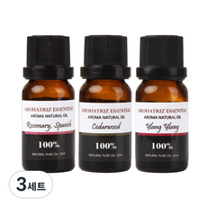 아로하트리즈 에센셜오일 로즈마리 + 시더우드 + 일랑일랑, 10ml, 3세트