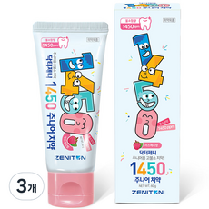 제니튼 닥터제니 1450 고불소 주니어 치약 라즈베리향, 60g, 3개
