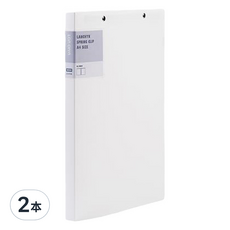 Lan CHYn 連勤牌文具 PP 馬卡龍色系彈簧夾 雙上 LC-612D W, 2本, 白色