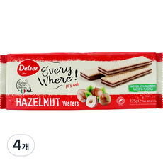Delser 榛果威化餅, 175g, 4包