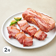 미소 훈제 바베큐 통삼겹살, 400g, 2개