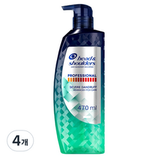 헤드앤숄더 프로페셔널 가려운 두피케어 샴푸 유칼립투스향, 470ml, 4개