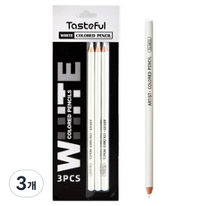 Sina Art 頂級專家用油性色鉛筆 超級白 3入 TS-1072, 3個, 1色