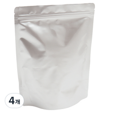 스탠드 양면 은박 지퍼백, 20 x 30 cm, 20개입, 4개