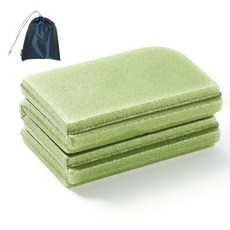 생활의지혜 휴대용 초경량 접이식 등산방석 + 파우치, 그린(방석)