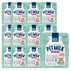 동원뉴트리플랜 펫밀크 고양이 간식, 혼합맛(우유/참치), 50ml, 12개