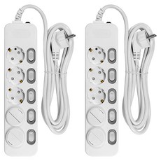 써지오 개별 멀티탭 5구 DH-1658-MT + 안전커버 2p 랜덤 발송, 1.5m, 2세트