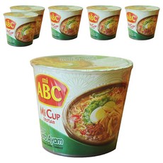 mi ABC 印尼辣味雞湯風味杯麵 60g, 6入