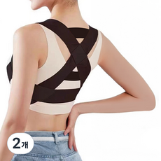 DAEHAN 端正姿勢肩膀肩帶 黑色, 2個