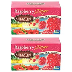 CELESTIAL SEASONINGS 詩尚草本 覆盆子生薑茶包, 2.25g, 20個, 2盒