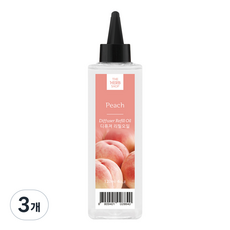 더허브샵 디퓨저 리필 오일, 피치, 120ml, 3개