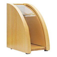 小麥購物 實木防塵防潮咖啡濾紙收納盒/收納架 L969, 實木色, 1個