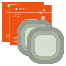 Betties 優質磁吸3段分離式矽膠鍋墊, 2個, 灰色