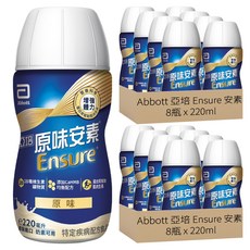 Abbott 亞培 Ensure 安素 HMB升級配方 原味, 220ml, 16瓶